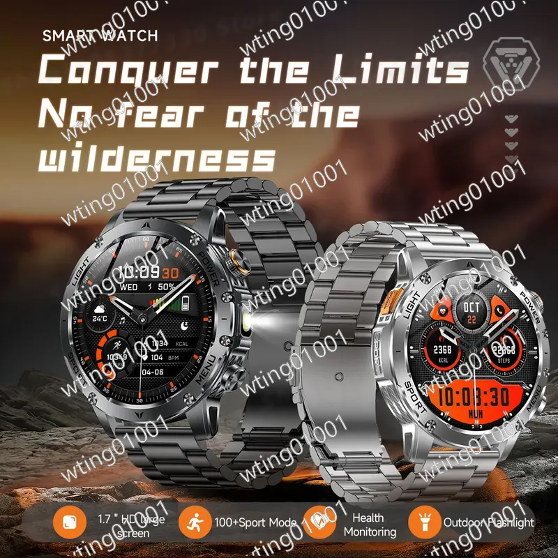 Outdoor Sport Smart Watch - Умные часы AK87: фонарик, Bluetooth-звонки, аккумулятор