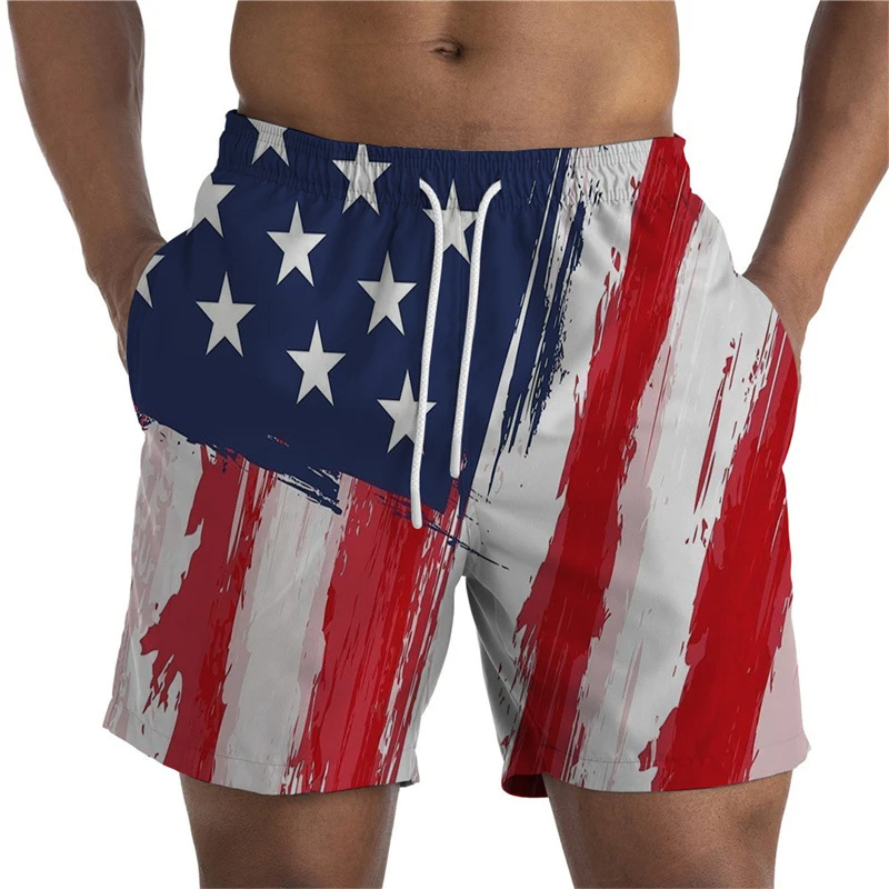 Outdoor Sport Usa - Спортивные быстросохнущие дышащие шорты с 3D-принтом