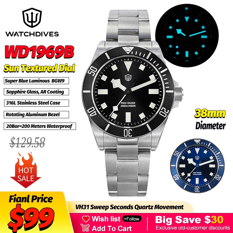 Outdoor Sport Smart Watch - Watchdives WD1969 Модные кварцевые наручные часы