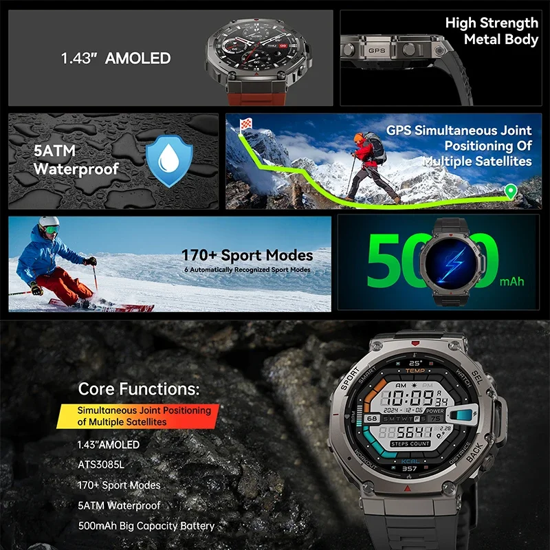Новые военные смарт-часы DM58  – обзор и цена Outdoor Sport Smart Watch